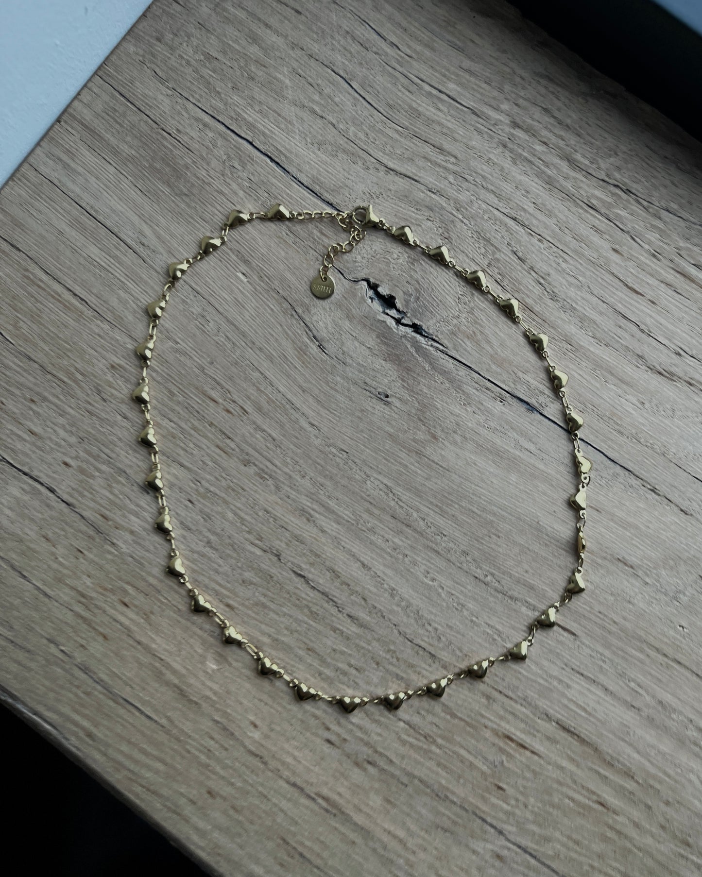 KLEINE HARTJES KETTING GOUD