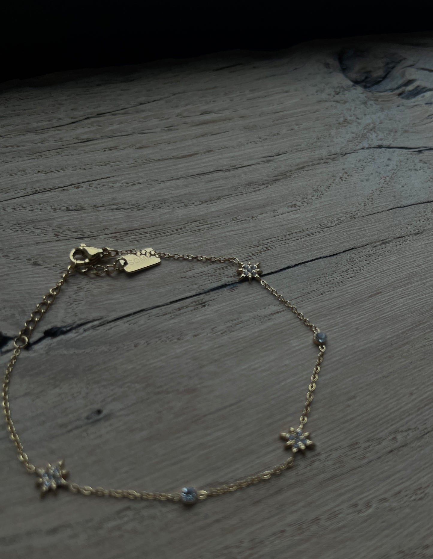 STER, DIAMANT ARMBAND GOUD