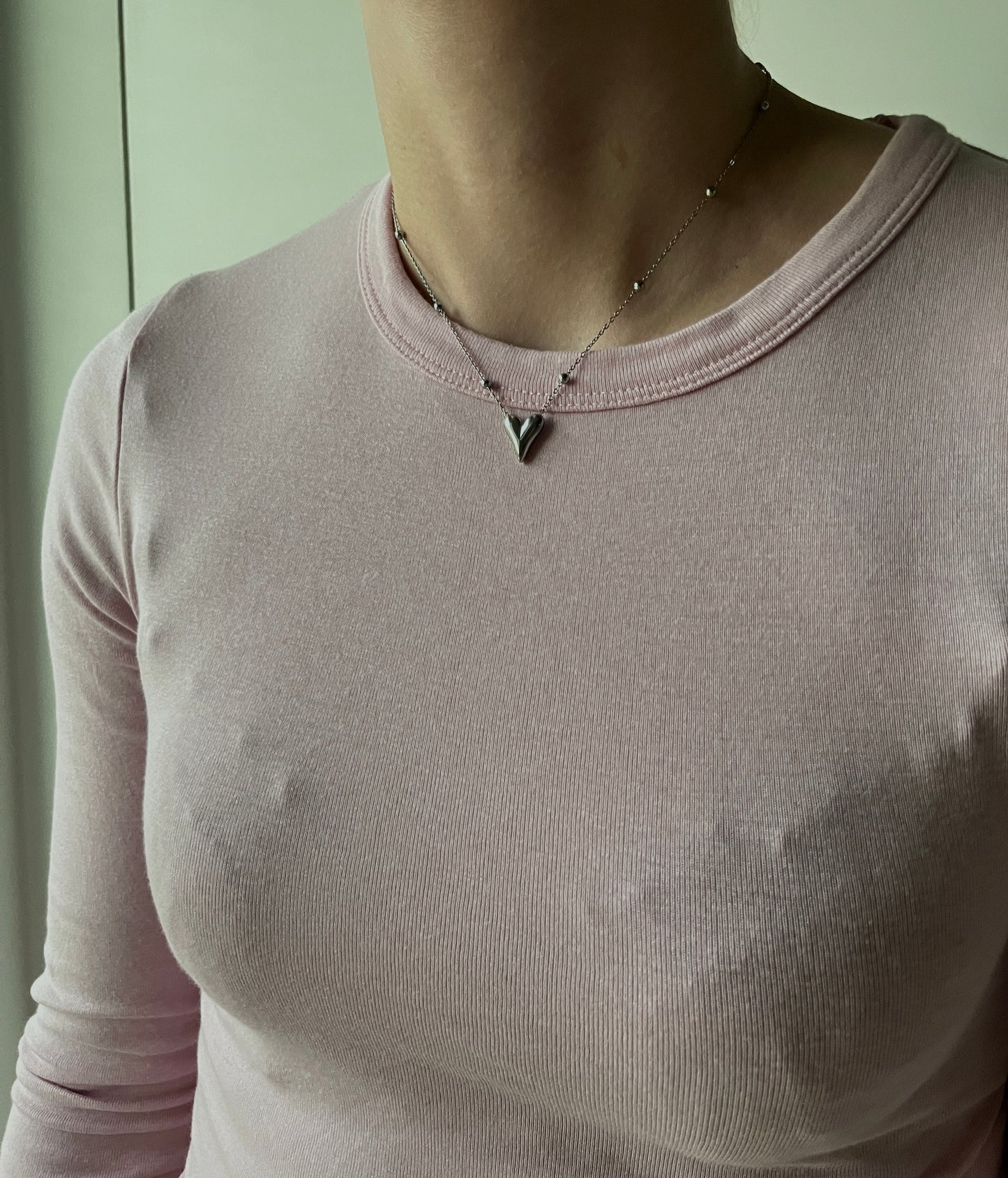 HART KETTING ZILVER