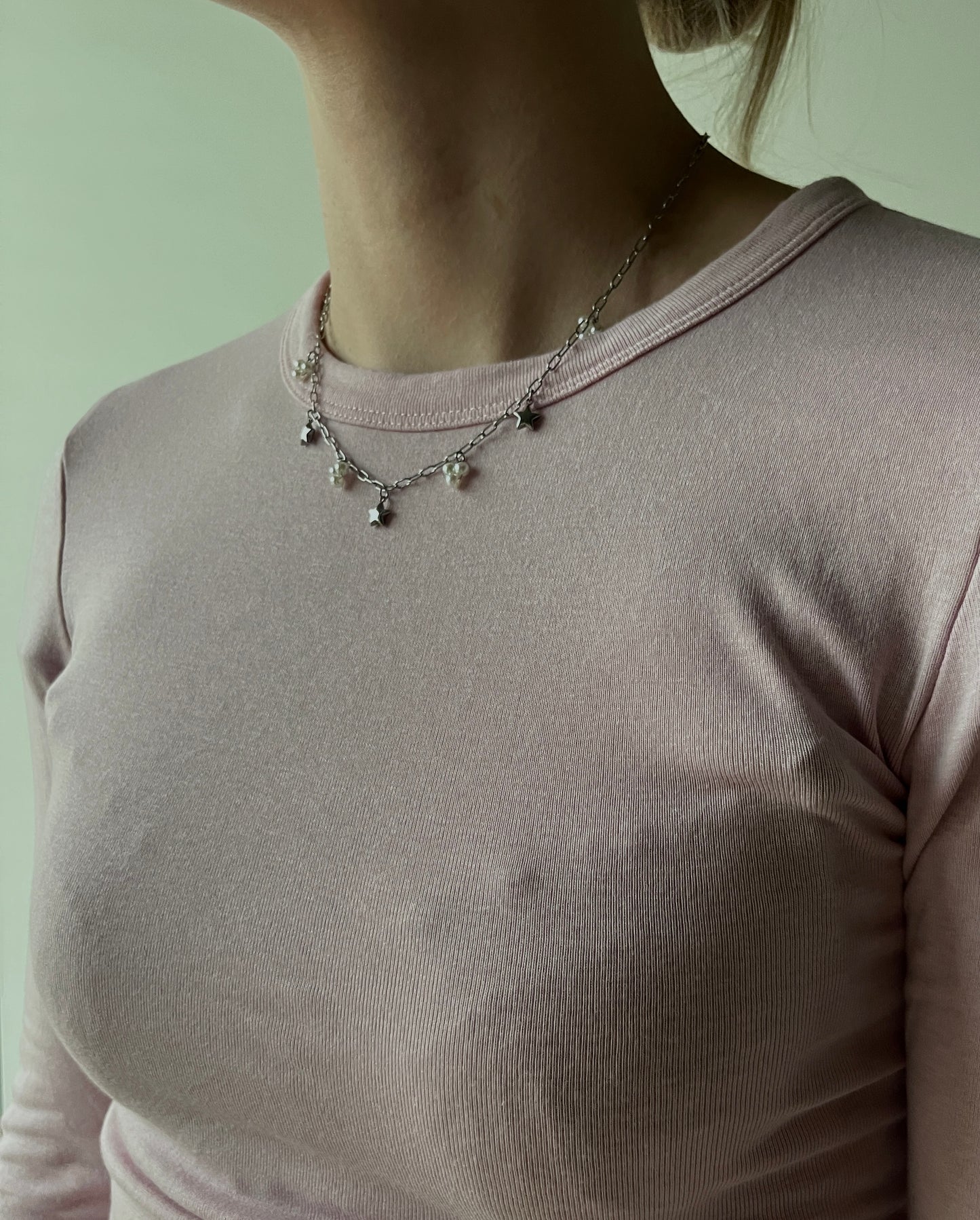 SCHAKELKETTING MET BEDELS ZILVER