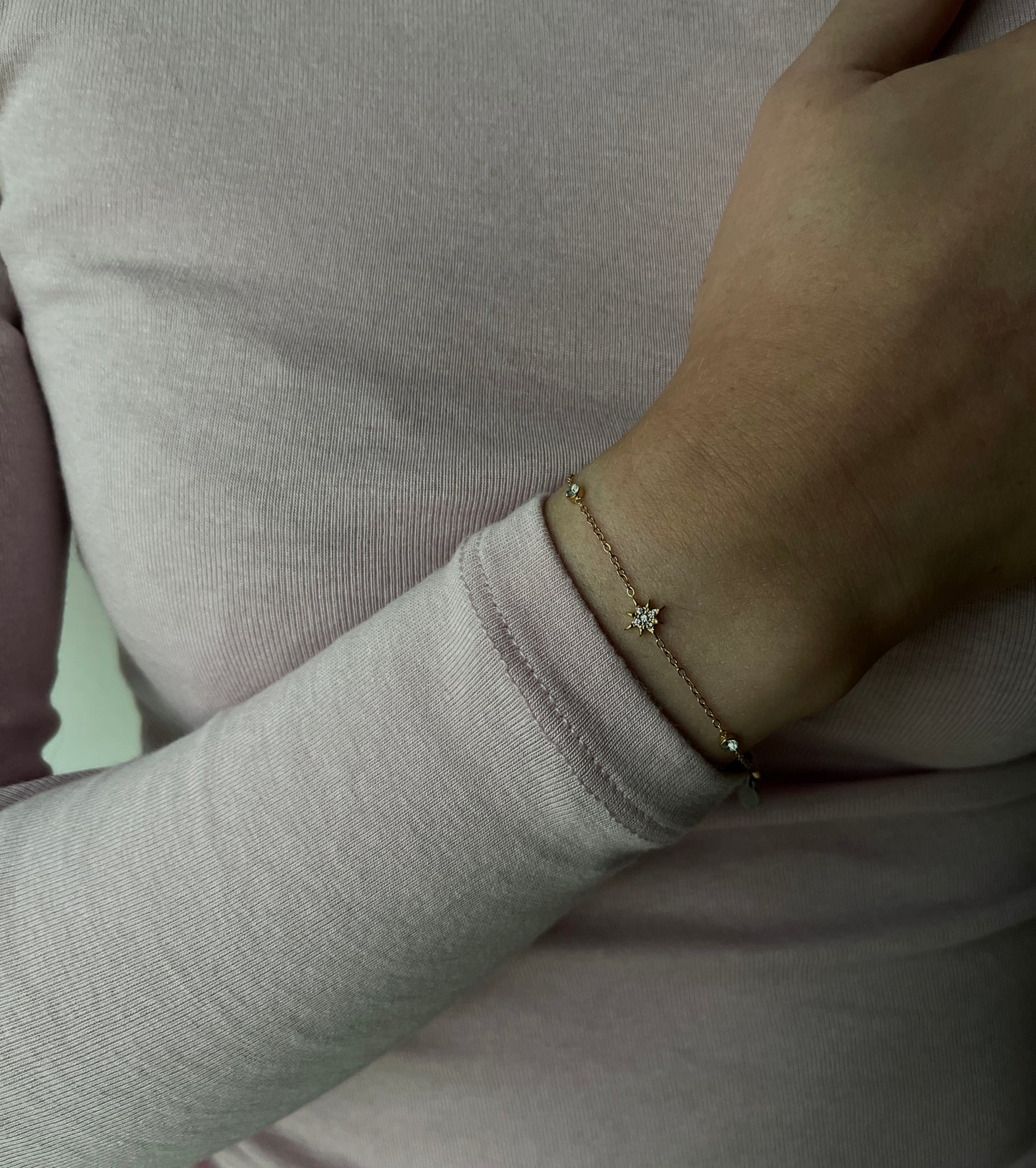 STER, DIAMANT ARMBAND GOUD