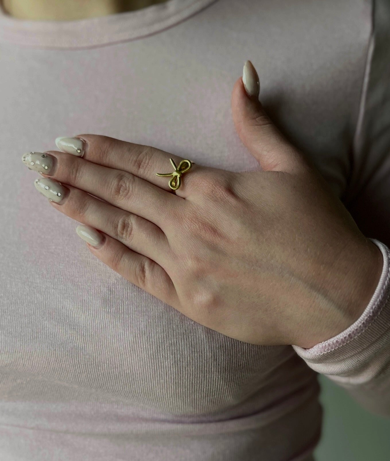 STRIKJES RING GOUD