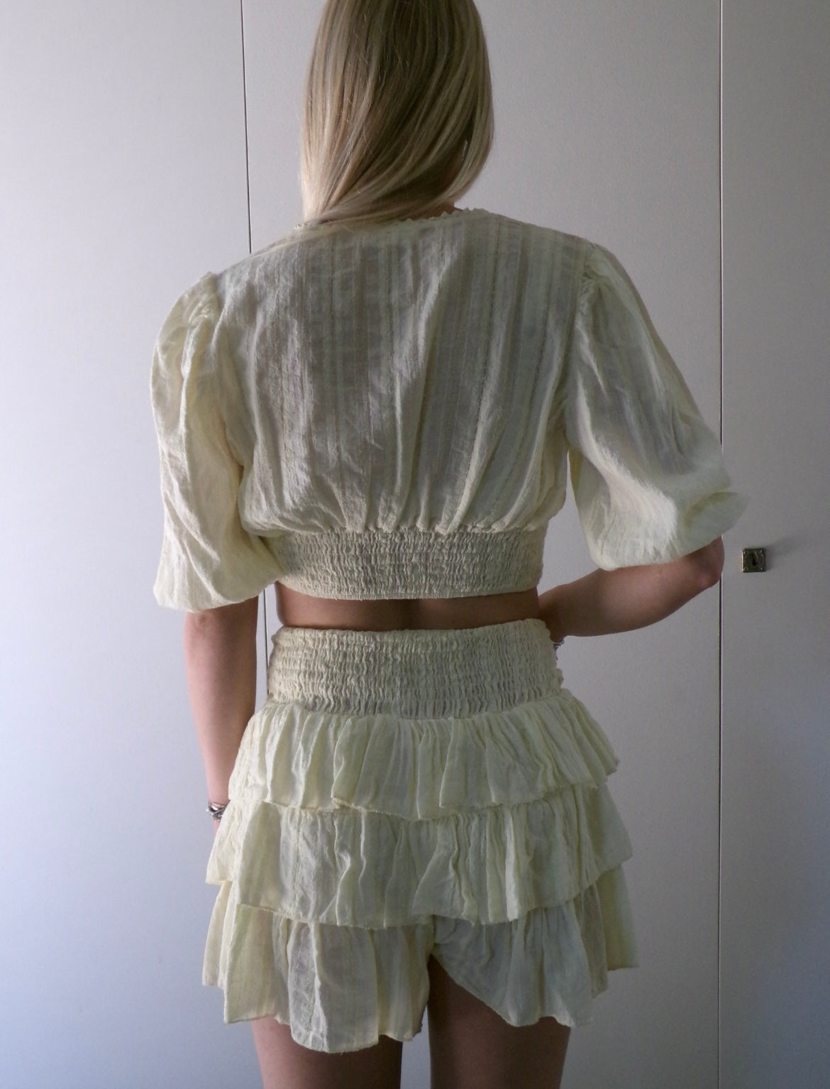 BROEKROKJE PASTELGEEL ZOMERSET