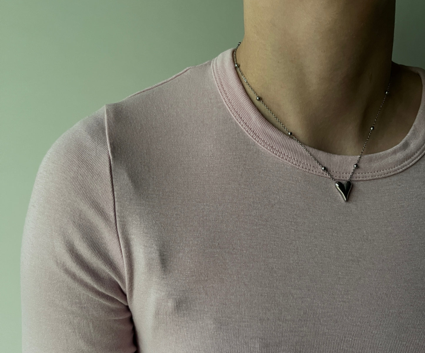 HART KETTING ZILVER