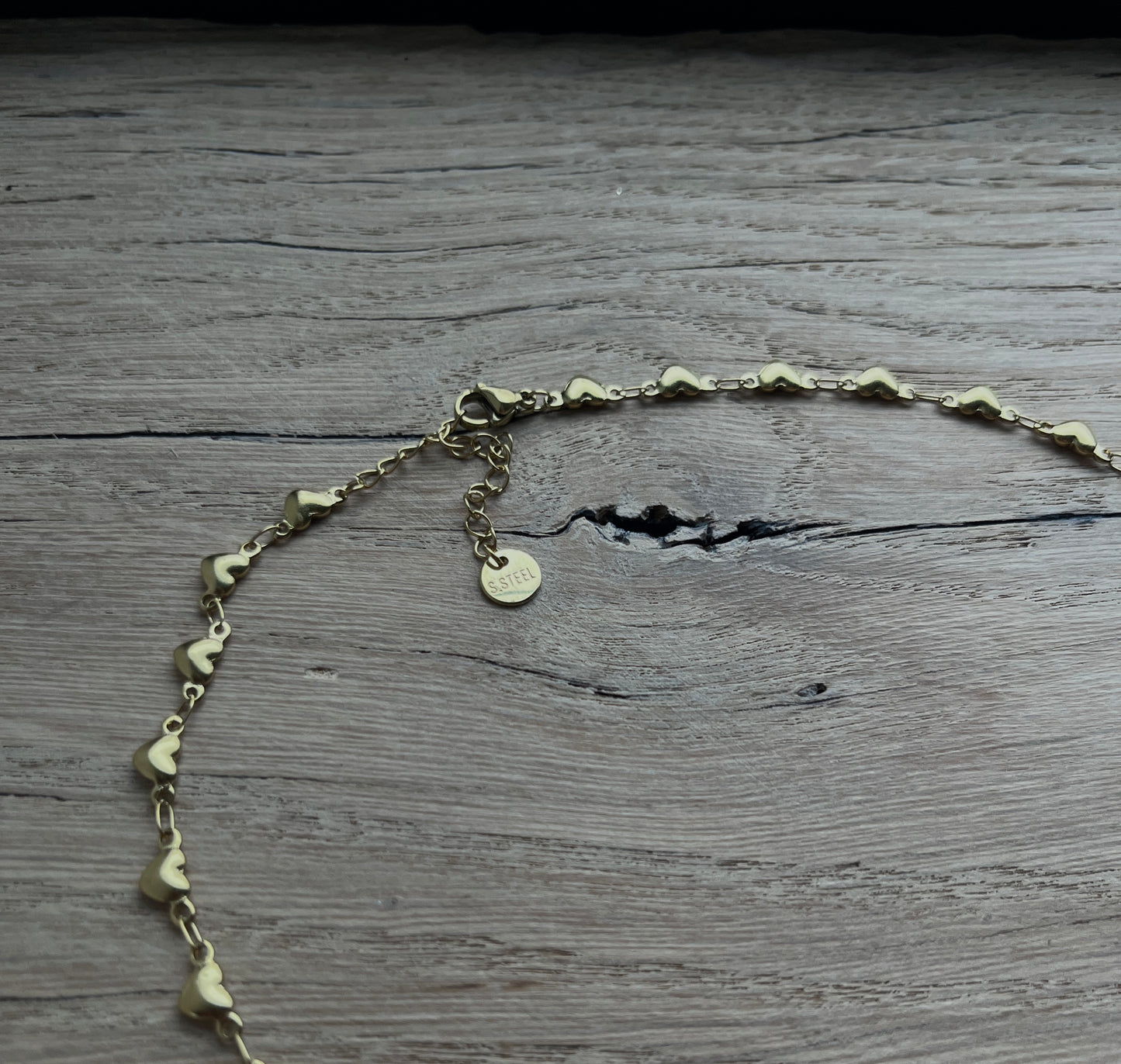 KLEINE HARTJES KETTING GOUD