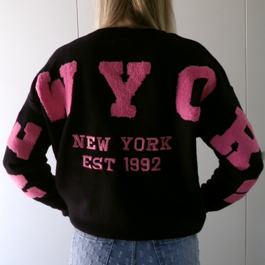 TRUI NEW YORK ZWART/ROZE