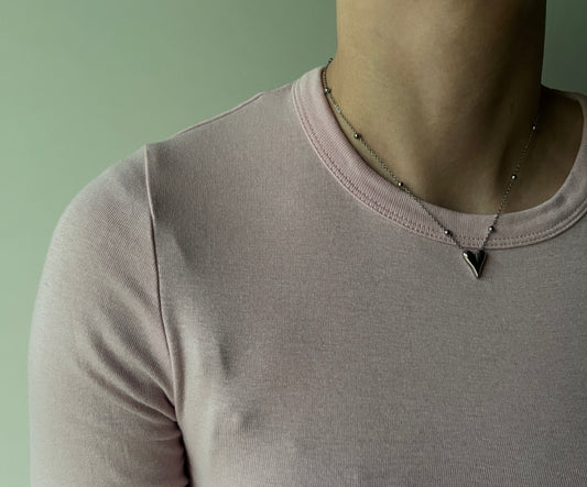 HART KETTING ZILVER